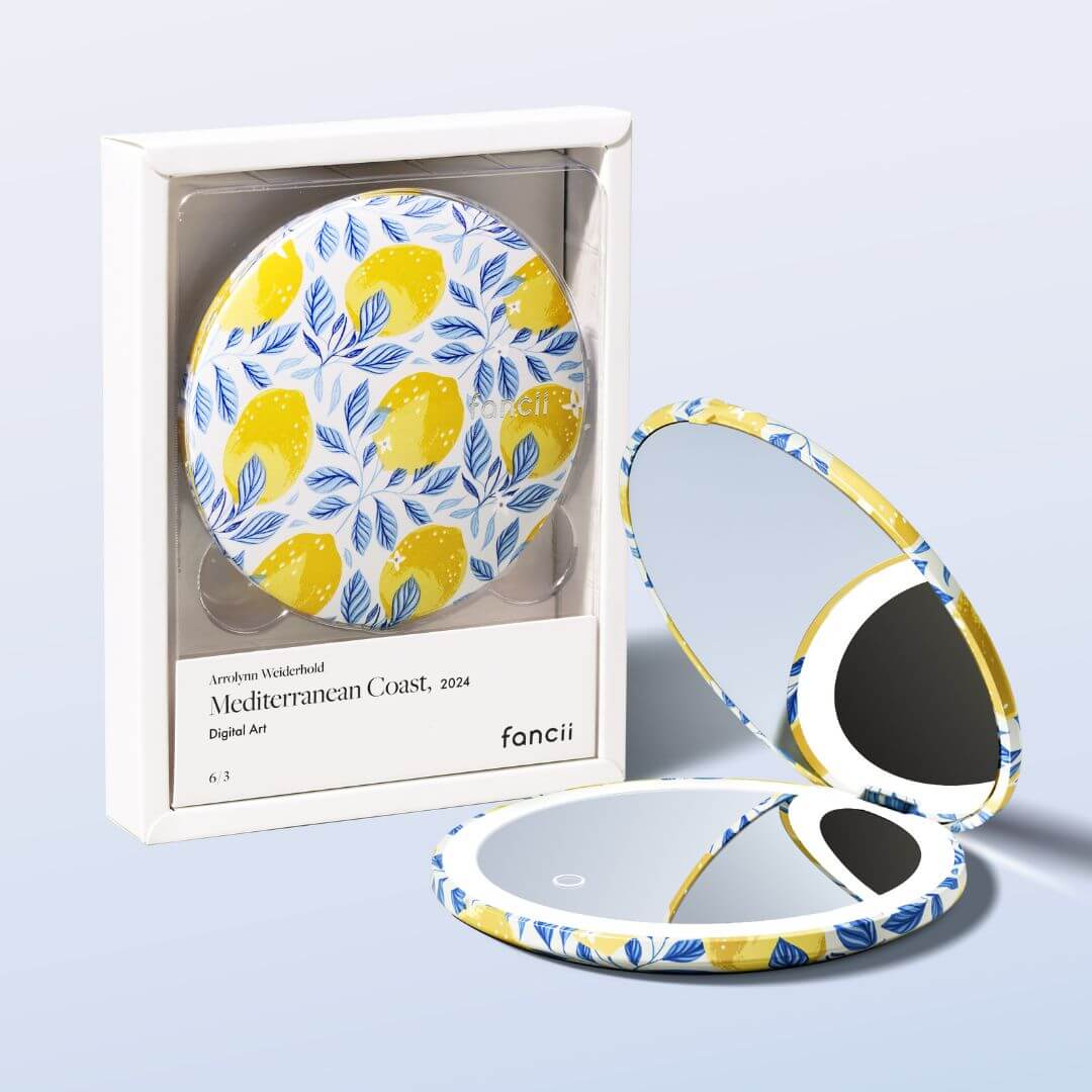 Mini Taylor LED Compact Mirror | Mediterranean Coast