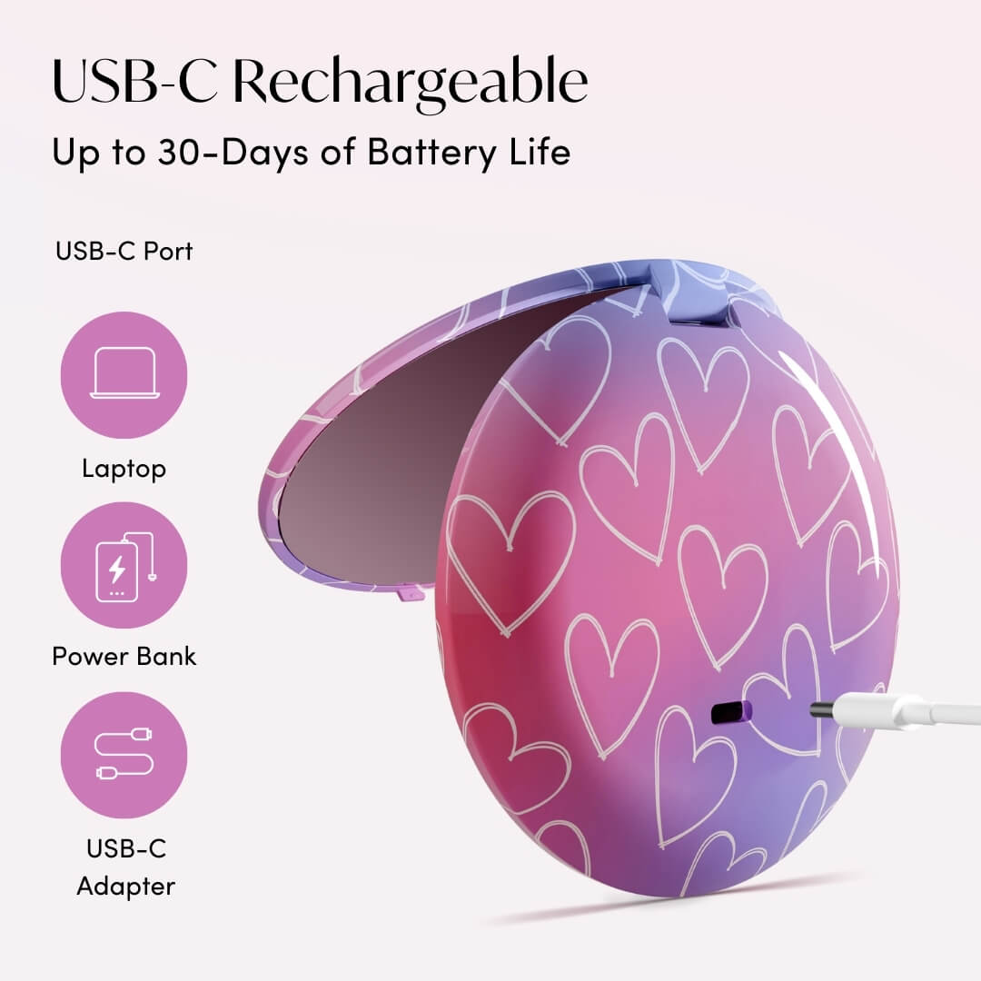 Mini Taylor LED Compact Mirror