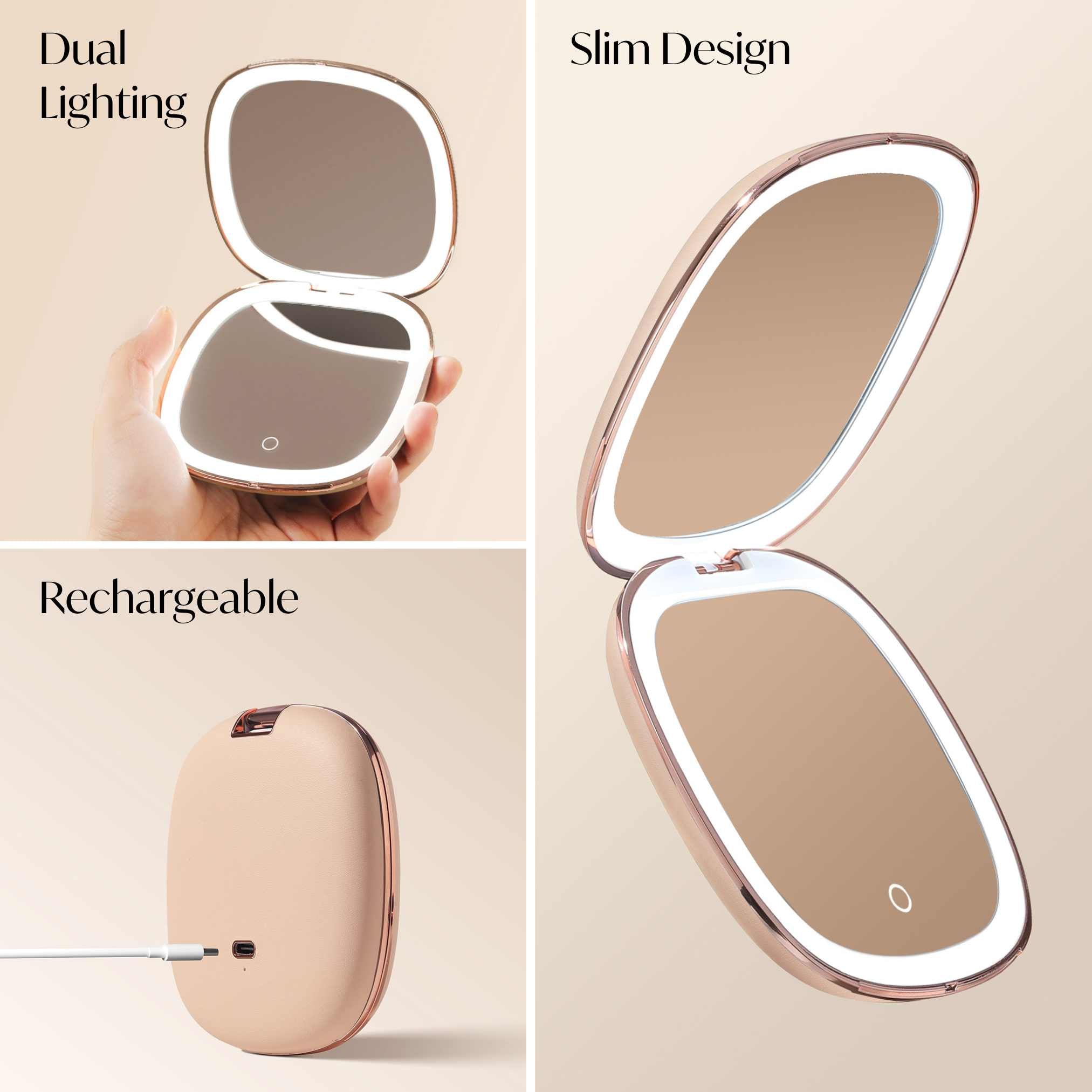 Mila 2 LED Compact Mirror