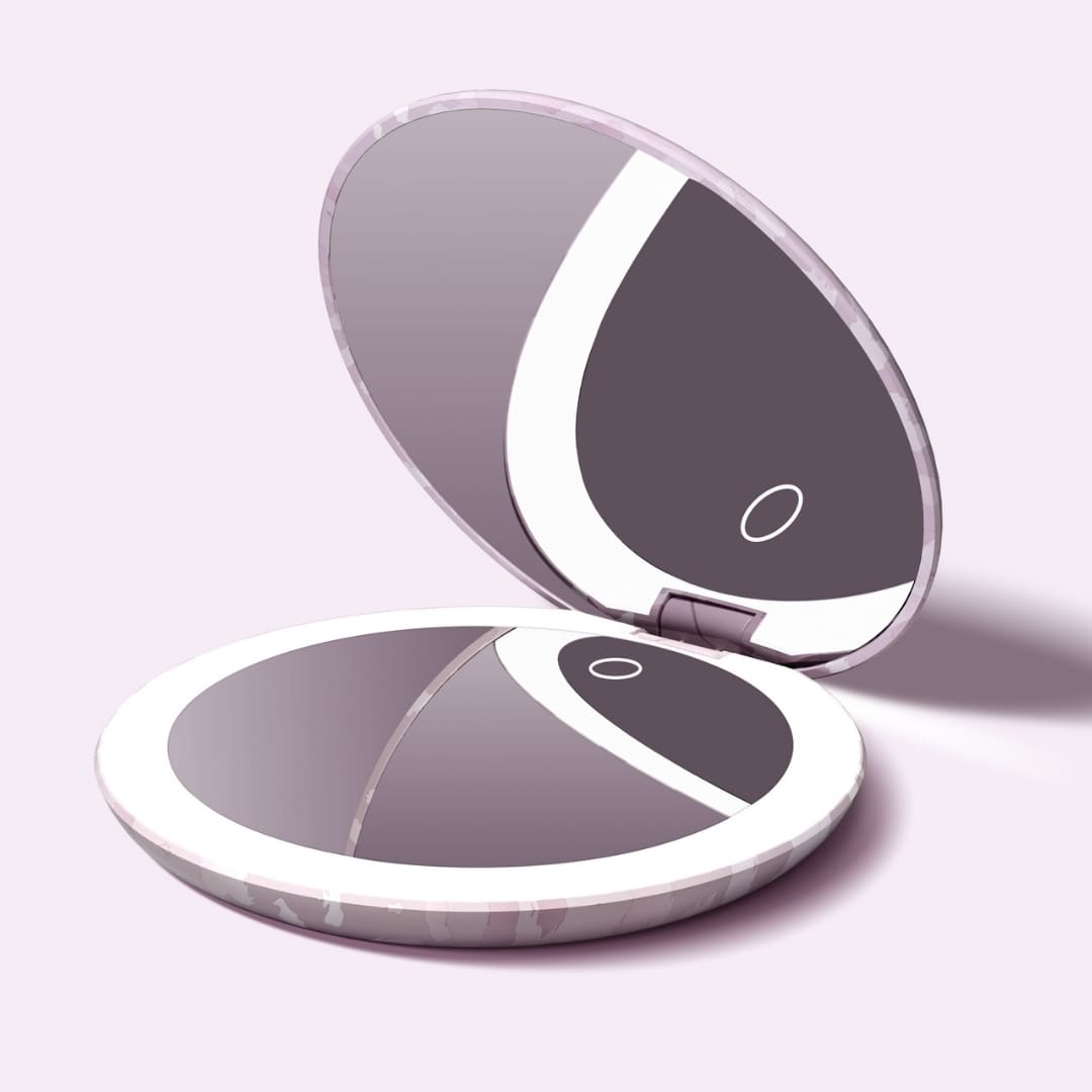 Taylor LED Compact Mirror | Cosmic Leopard