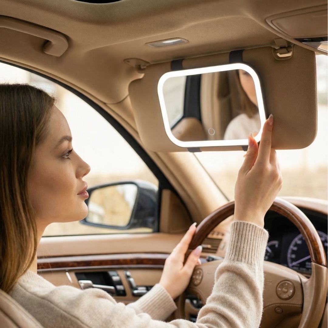 Juni 2 Lighted Car Visor Mirror