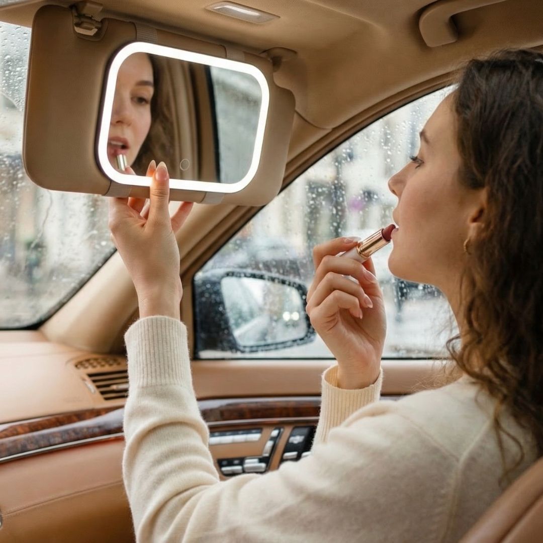 Juni 2 Lighted Car Visor Mirror