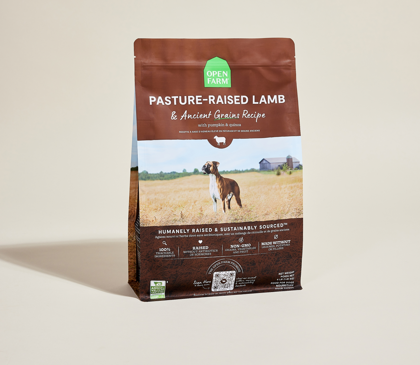 Pasture-Raised Lamb & Ancient Grains Dog Kibble