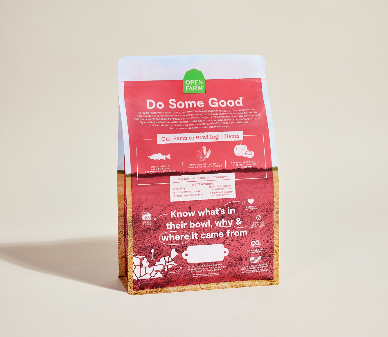 Croquettes pour chiens au saumon sauvage et aux céréales anciennes