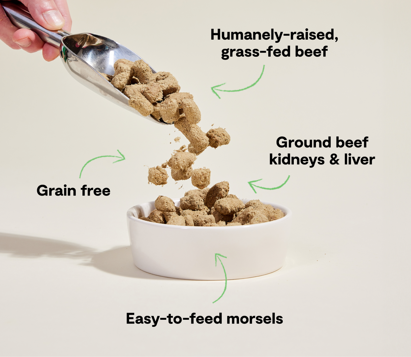 Grass-Fed Beef Freeze Dried Raw Morsels for Dogs