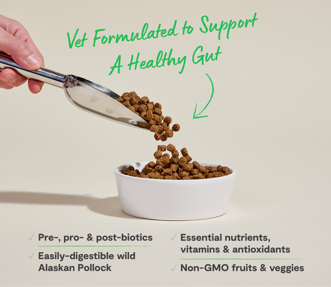 Croquettes pour chien au colin et à l'avoine pour une bonne digestion