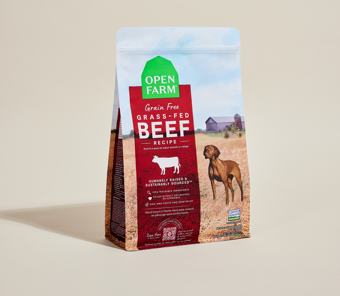 Grass-Fed Beef Grain-Free Dog Kibble