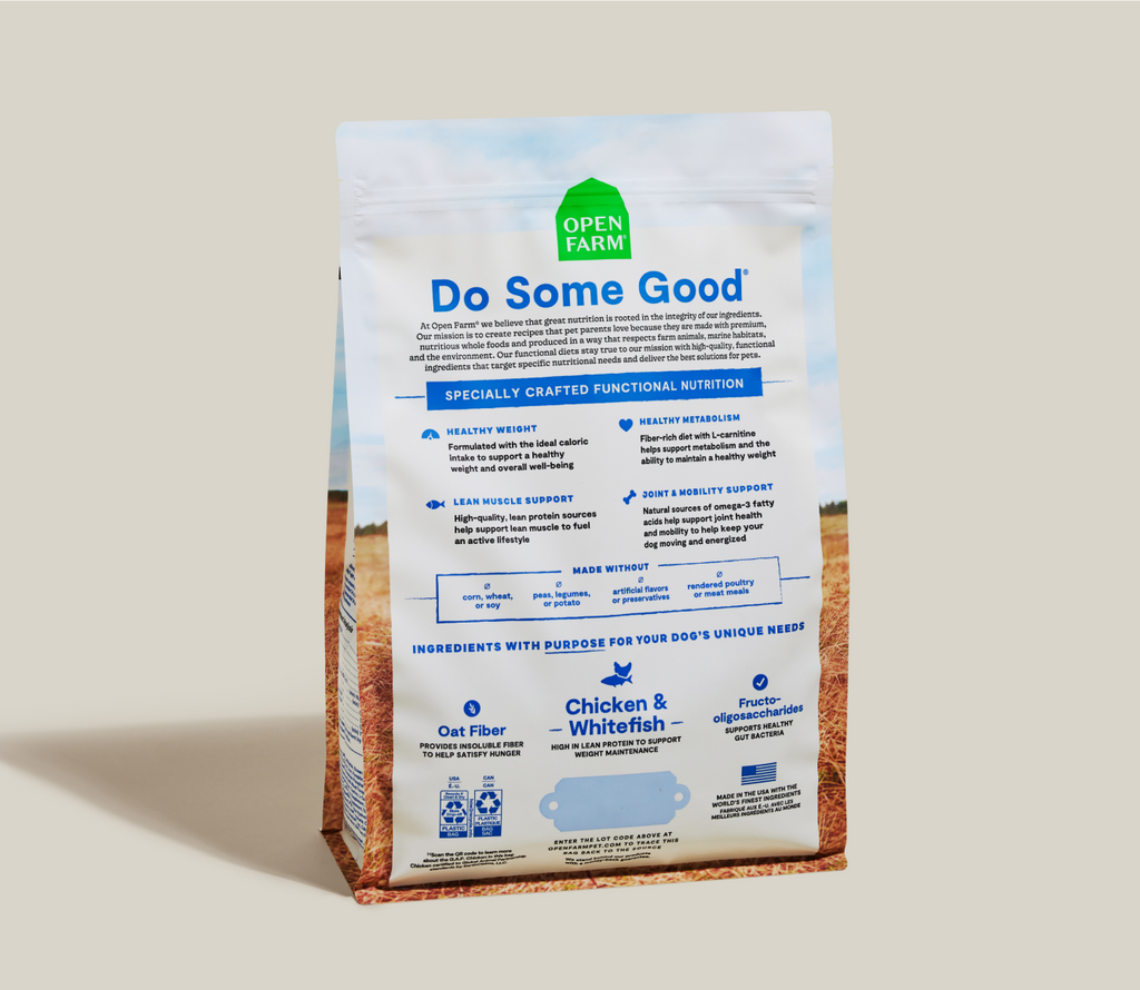 Croquettes pour chien poids santé au poulet et au poisson blanc