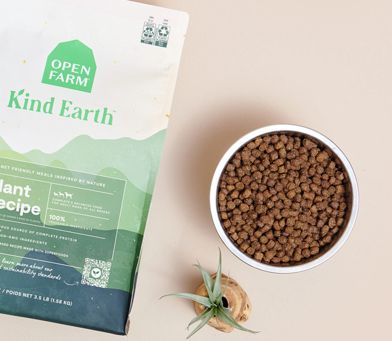 Croquettes pour chiens Kind Earth à base de plantes