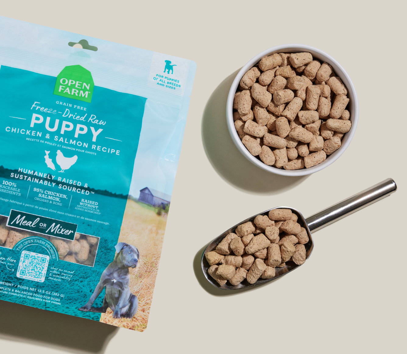 Chicken & Salmon Freeze Dried Raw Morsels for Puppies