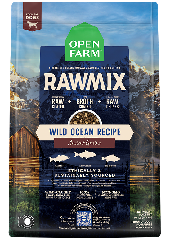 Croquettes pour chiens RawMix Wild Ocean aux céréales anciennes